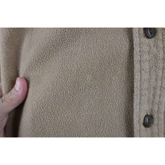 Vtg 90s Abercrombie & Fitch Mens L Distressed Chamois Cloth Button Down Shirt - Picture 7 of 15